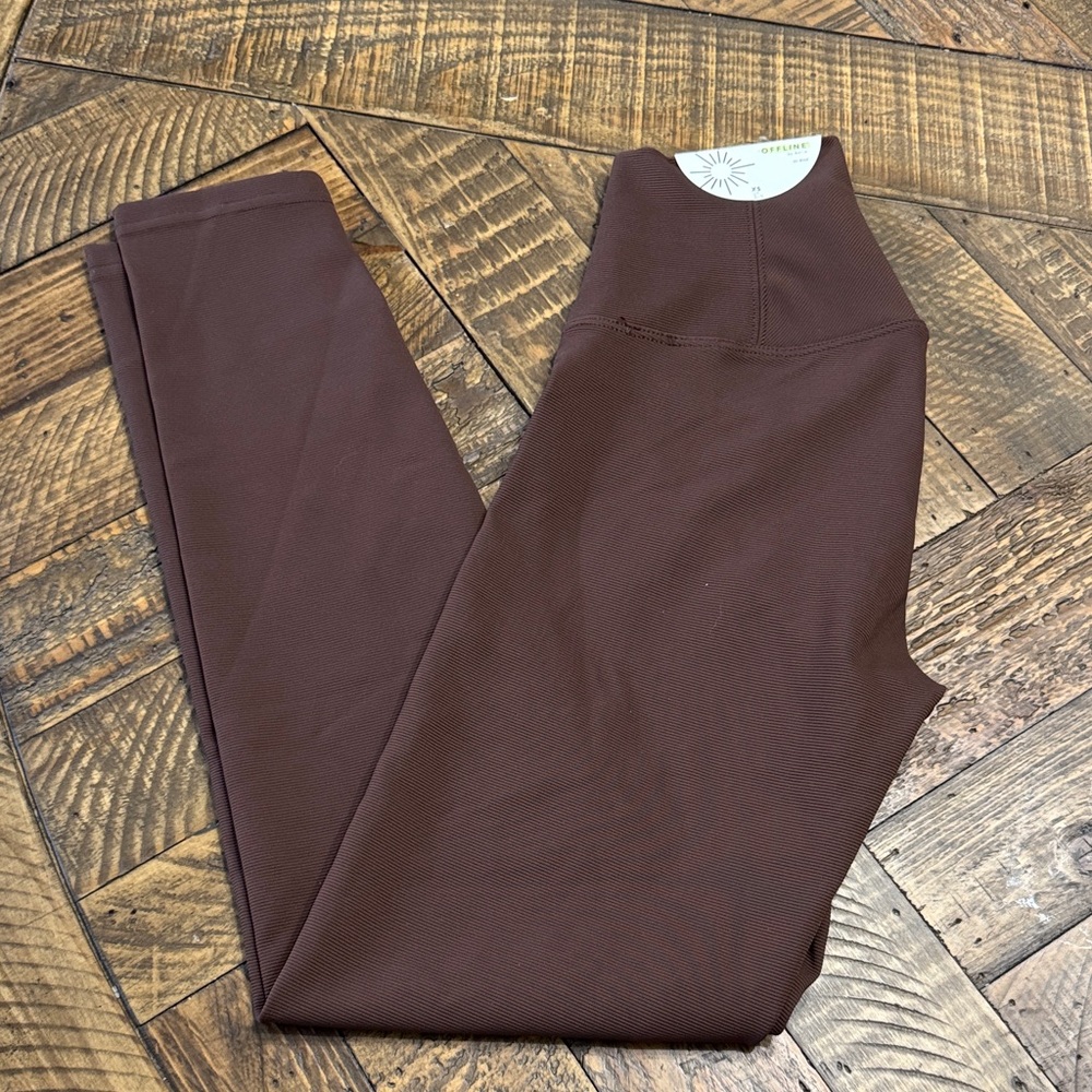 Aerie Brown High-Waisted Leggings